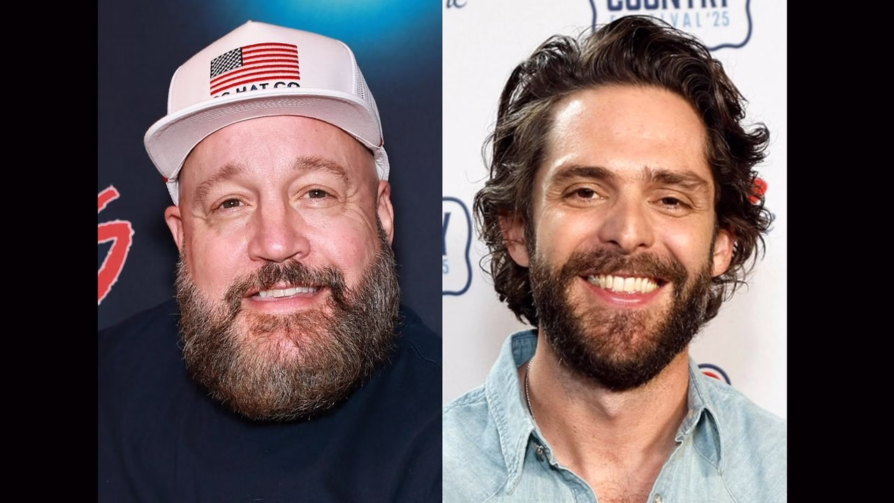 Kevin James surprises fans at Thomas Rhett concert