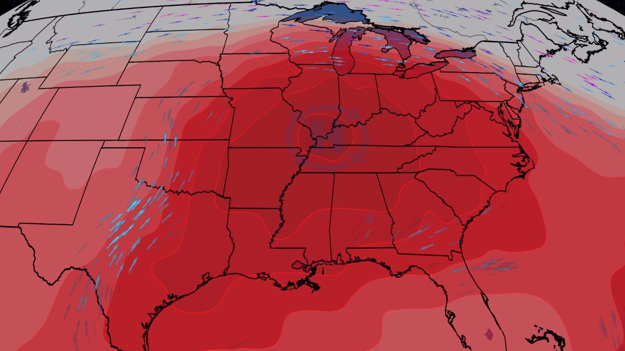 Heat Dome To Bake The South And Midwest, Then Briefly Shift Into Northeast