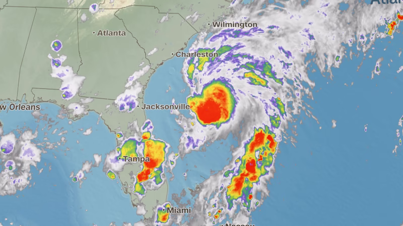 Se forma la depresión tropical tres frente a la costa sureste de EE.UU.